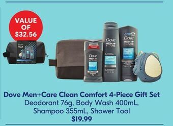 Shoppers Drug Mart Dove men+care clean comfort 4-piece gift set offer