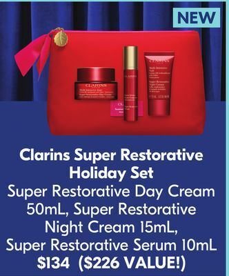 Shoppers Drug Mart Clarins super restorative holiday set offer