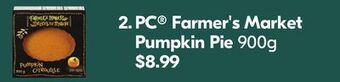 Shoppers Drug Mart Pc® farmer's market pumpkin pie offer