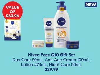 Shoppers Drug Mart Nivea face q10 gift set offer