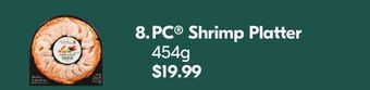 Shoppers Drug Mart Pc® shrimp platter offer