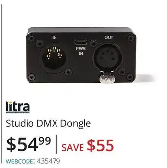 Vistek Studio dmx dongle offer