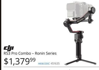 Vistek Dji rs3 pro combo – ronin series offer