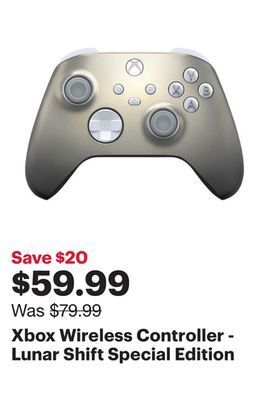 Best Buy Xbox wireless controller - lunar shift special edition offer