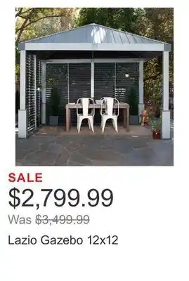 Costco Lazio gazebo 12x12 offer