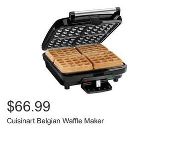 Costco Cuisinart belgian waffle maker offer