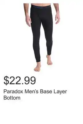 Costco Paradox men's base layer bottom offer