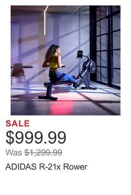 Costco Adidas r-21x rower offer