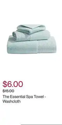 The essential spa towel - washcloth