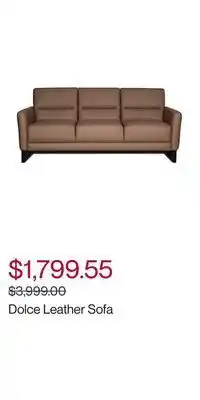 Dolce leather sofa