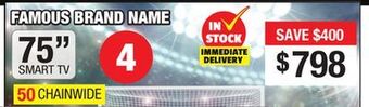 Bad Boy Superstore 75" rca 4k smart tv offer