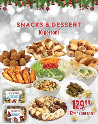Marché Adonis Snacks & dessert offer