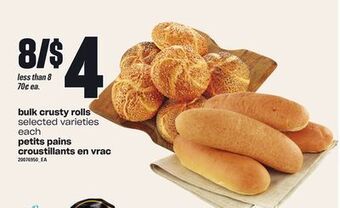 Independent Grocer Bulk crusty rolls offer