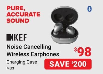 Visions Electronics Kef noise cancelling wireless earphones offer