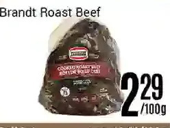 Nations Fresh Foods Brandt roast beef offer