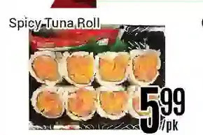 Nations Fresh Foods Spicy tuna roll offer