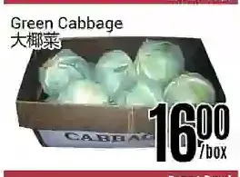 Nations Fresh Foods Green cabbage offer