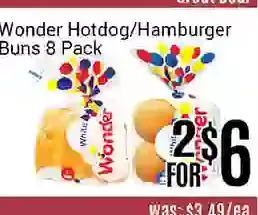 Nations Fresh Foods Wonder hotdog/hamburger buns offer