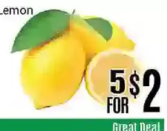 Nations Fresh Foods Lemon offer