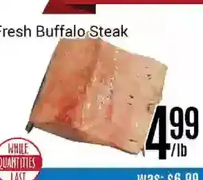 Nations Fresh Foods Fresh buffalo steak offer