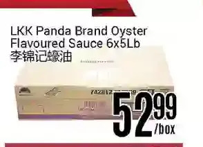 Nations Fresh Foods Lkk panda brand oyster flavoured sauce offer