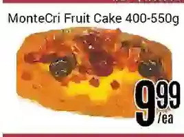Nations Fresh Foods Montecri fruit cake offer