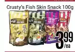 Nations Fresh Foods Crusty's fish skin snack offer