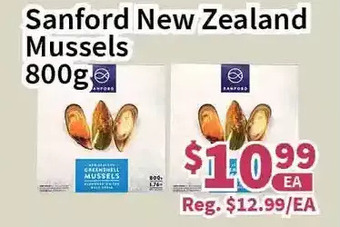 Blue Sky Supermarket Sanford new zealand mussels offer