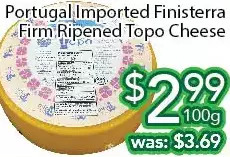 Ample Food Market Portugal imported finisterra firm ripened topo cheese offer