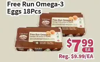 Blue Sky Supermarket Free run omega-3 eggs offer