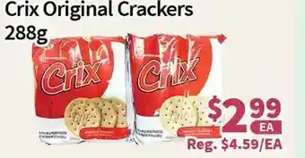 Blue Sky Supermarket Crix original crackers offer