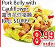 Hong Tai Supermarket Pork belly with cauliflower offer