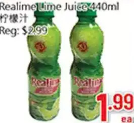 Hong Tai Supermarket Realime lime juice offer