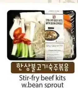 H-Mart Stir-fry beef kits w.bean sprout offer