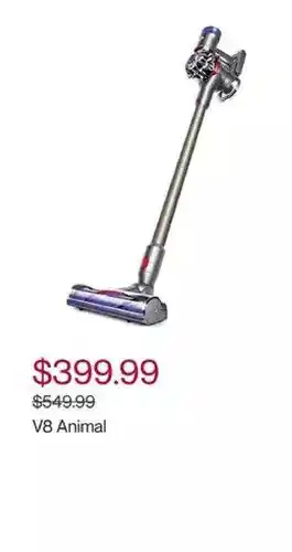 Hudson's Bay Dyson v8 animal offer