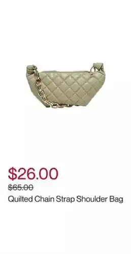 Only quilted chain strap shoulder bag