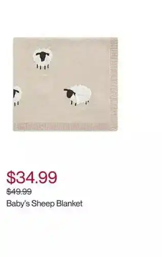 Littles by glucksteinhome baby's sheep blanket