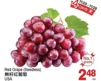 T&T Supermarket Red grape offer