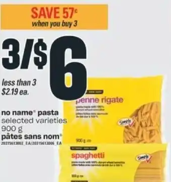 no name Pasta 900g
