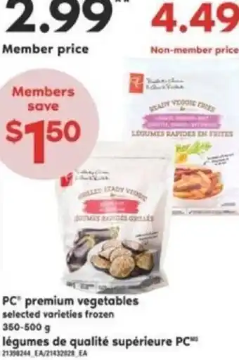 Atlantic Superstore PC Premium Vegetables 350-500g offer