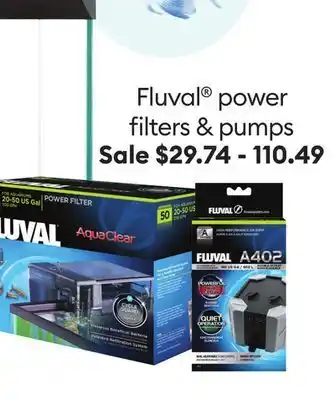 Petsmart Fluval® power filters & pumps offer