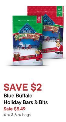 Petvalu Blue buffalo holiday bars & bits offer
