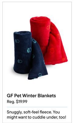 Petvalu Gf pet winter blankets offer