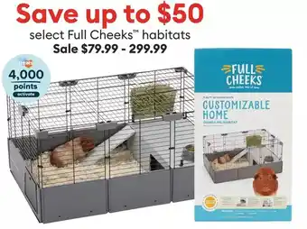 Petsmart Select full cheeks™ habitats offer