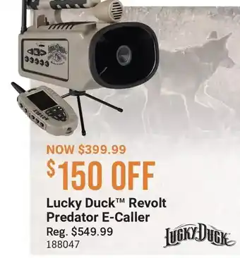 Cabela's Lucky duck revolt predator e-caller offer