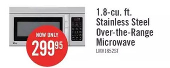 The Brick Lg 1.8 cu. ft. over-the-range microwave - lmv1852st offer