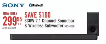 The Brick Sony 2.1-channel 330 w soundbar with wireless subwoofer - 4a1356 offer