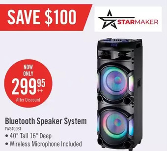 The Brick Starmaker pro bluetooth speaker system - scg-434155 offer