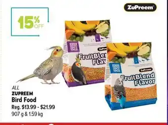 Ren’s Pets Depot Zupreem bird food offer