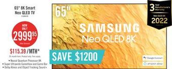 The Brick Samsung 65" qn800b neo qled 8k smart tv - qn65qn800bfxzc offer